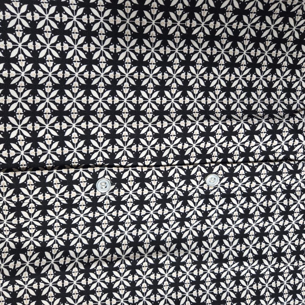 Max Studio Patterned Collared Button Down Short S… - image 6